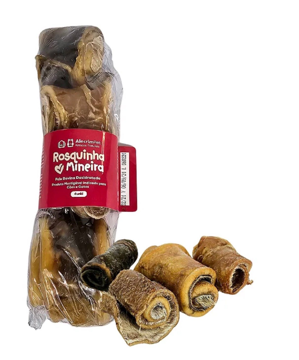 Mordedor Natural - Rosquinha Mineira - 4 Un - Alecrim Pet