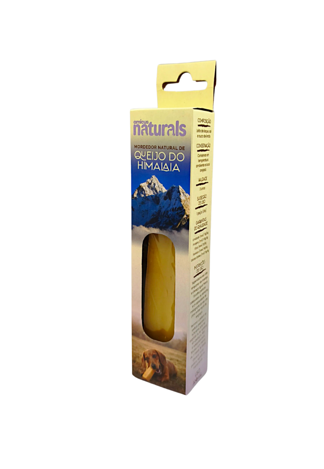 Chhurpi Mordedor Natural para Cães - Queijo de Yak do Himalaia 1 unidade de 130g Tam XG