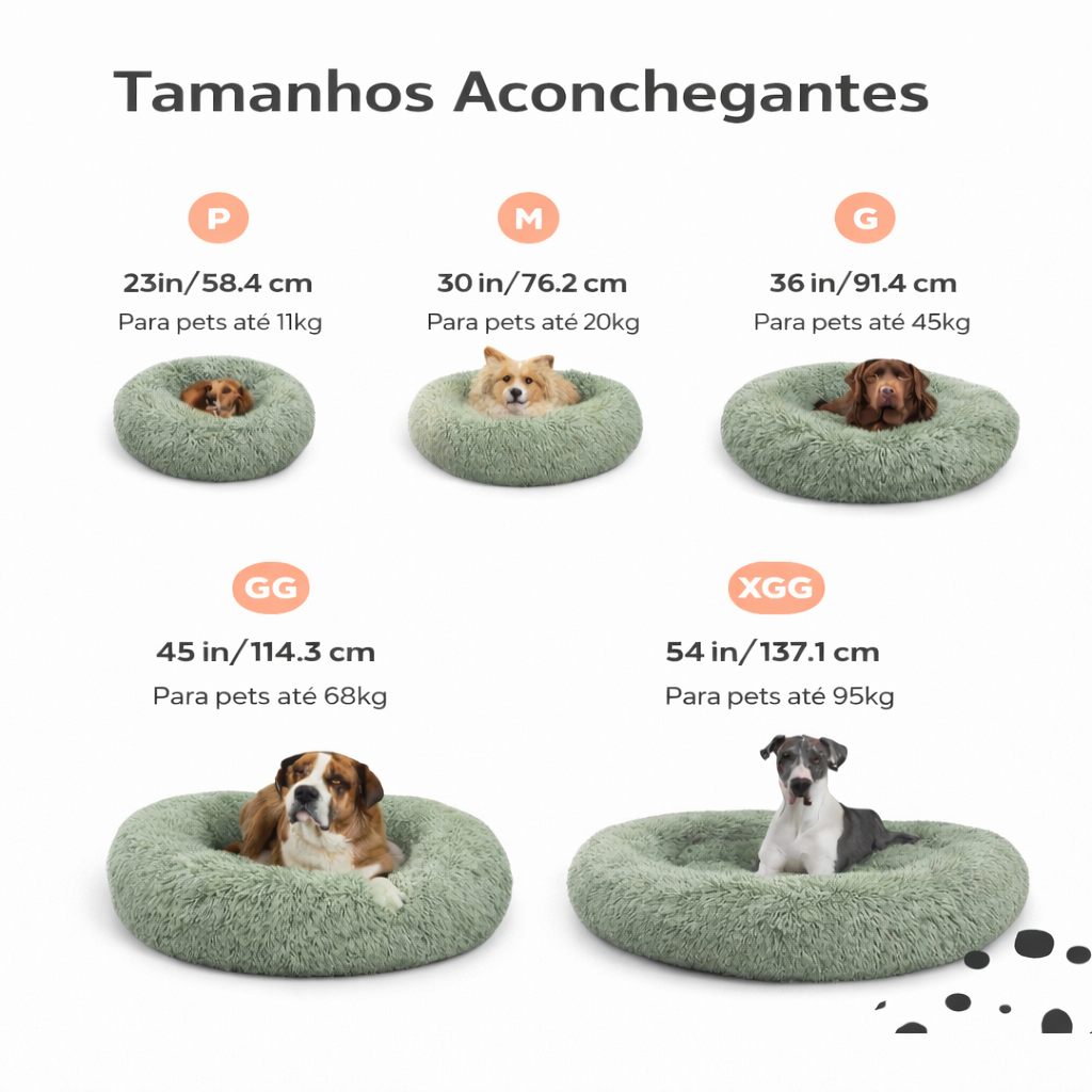 Cama Donut Felpuda - Outward Hound - Tam M - Verde Sage