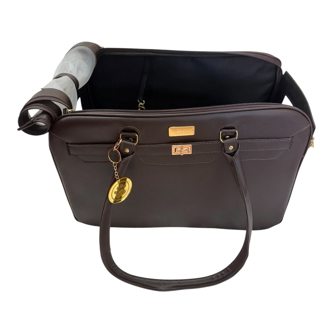 Bolsa - Marrom - Quadrada - Tam M