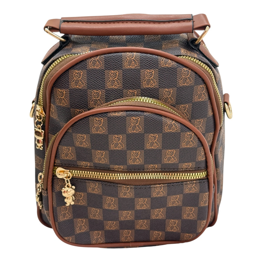 Mochila Bear Marrom Tam P