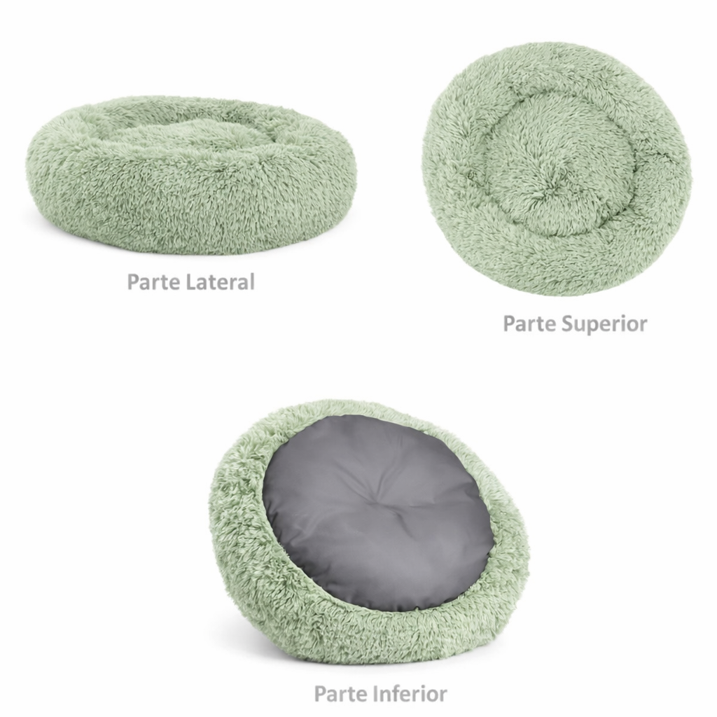 Cama Donut Felpuda - Outward Hound - Tam P - Verde Sage