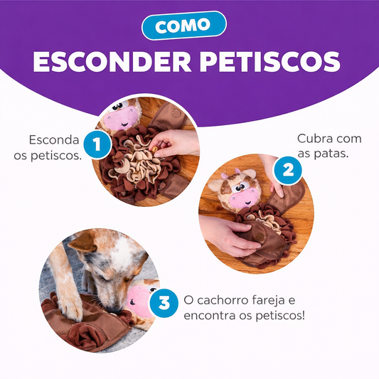 Brinquedo de fuçar para Enriquecimento Ambiental - Snuffle Palz - Outward Hound - Cow