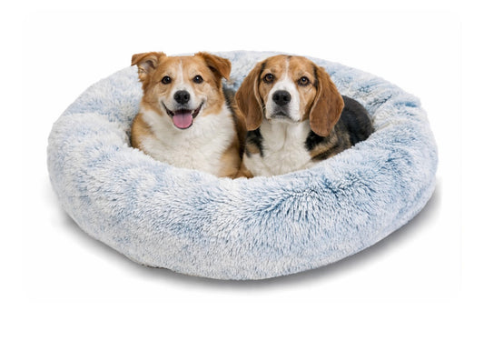 Cama Donut Felpuda - Outward Hound - Tam G - Denim ( Azul Jeans )