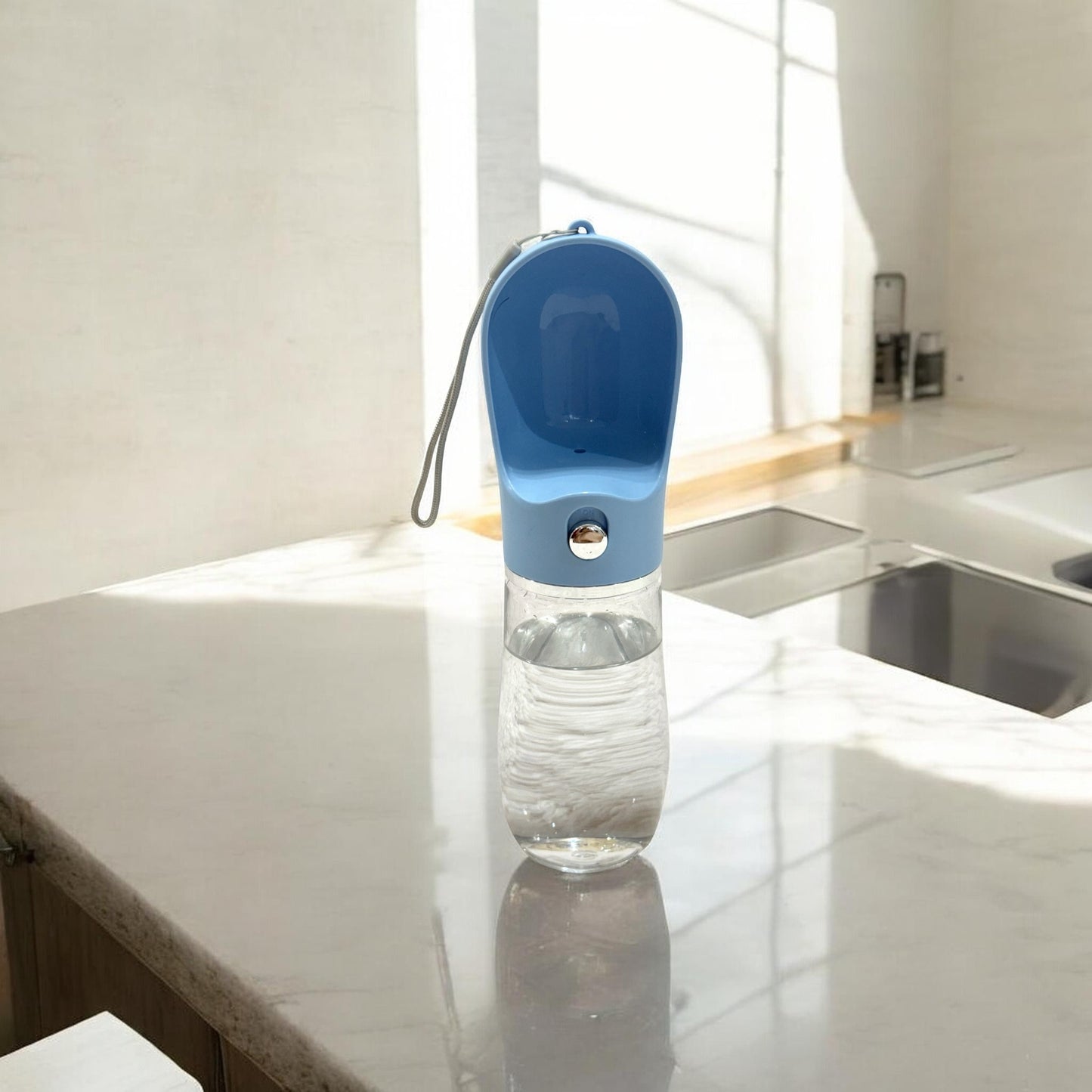 Bebedouro Portátil 500 Ml - Azul