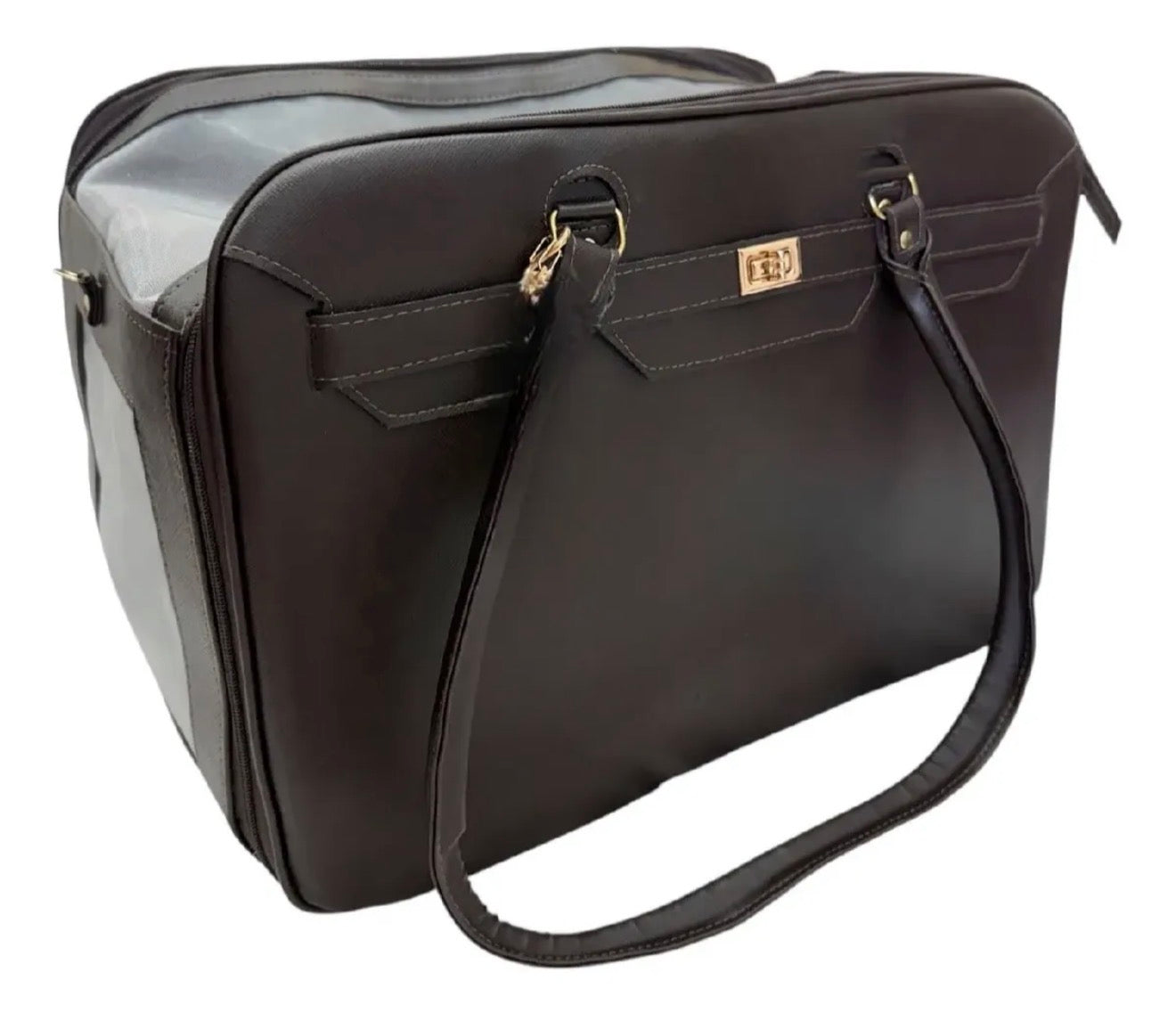 Bolsa - Marrom - Quadrada - Tam M