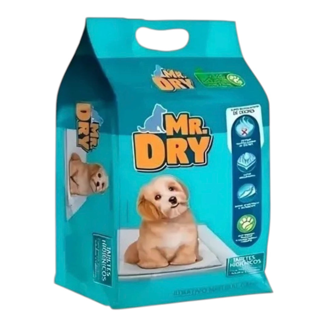 Tapete Higiênico Mr Dry com 30 Unidades - Tam 60x60