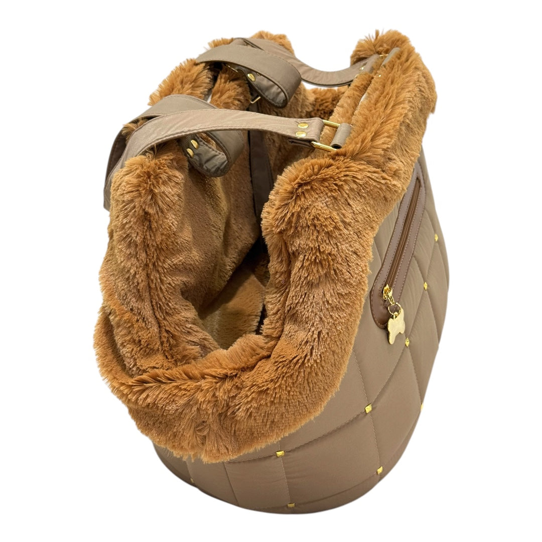 Bolsa de Passeio Modelo Venêto – Cor Caramelo – Tam P – Acompanha Manta Térmica Cor Caramelo