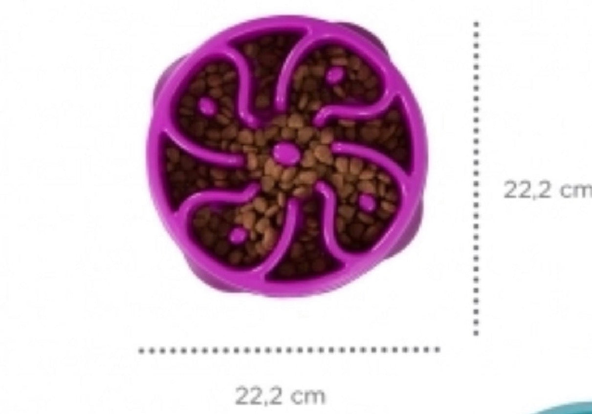 Comedouro Lento Fun Feeder - Outward Hound - Roxo - Tam P