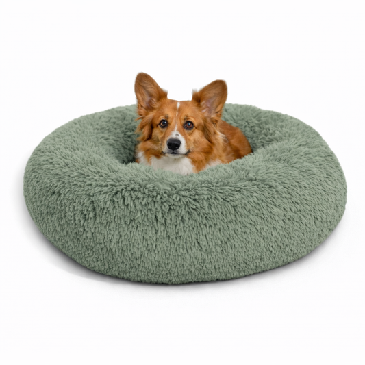 Cama Donut Felpuda - Outward Hound - Tam M - Verde Sage