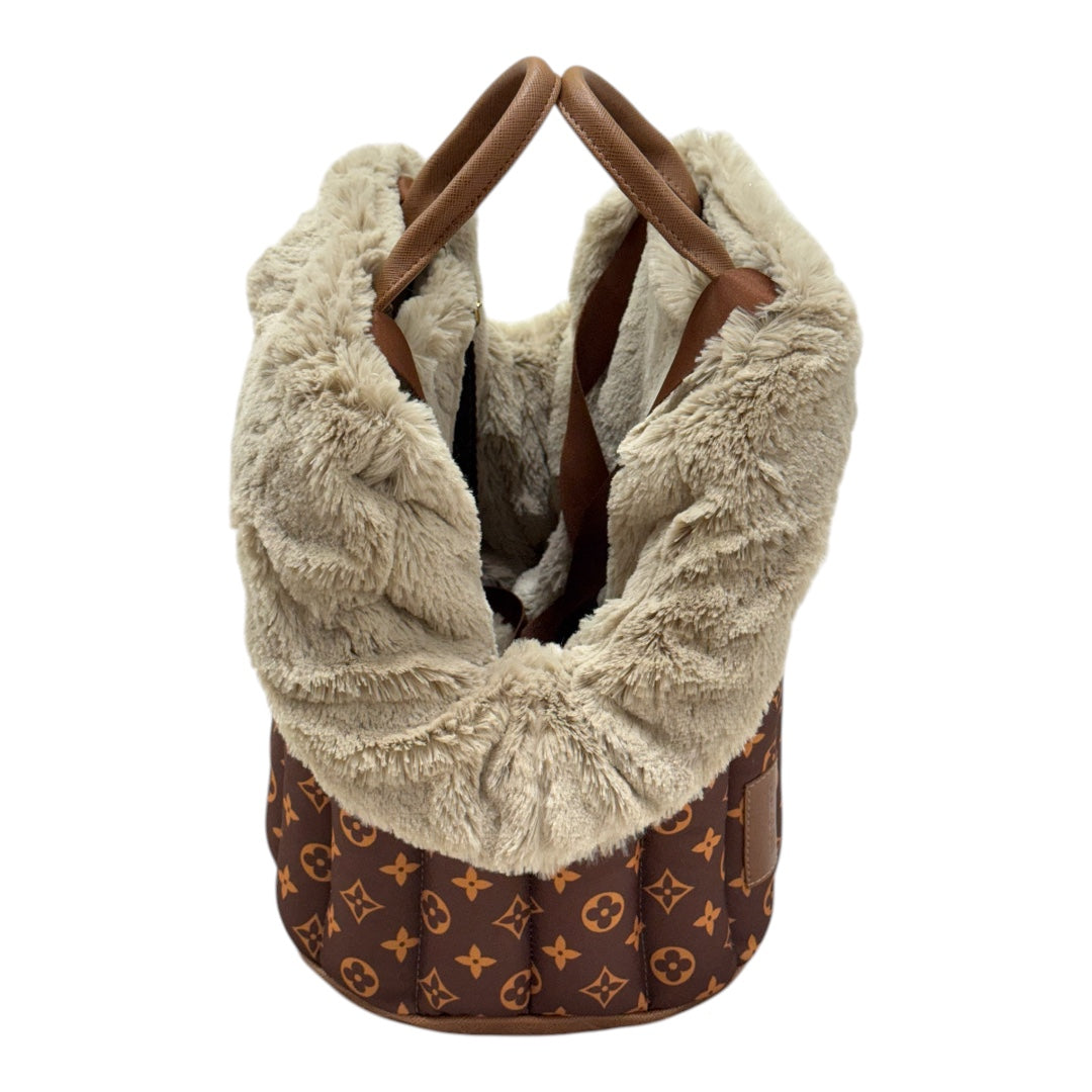 Bolsa de Passeio Modelo Nova York - Tam M - Acompanha Manta Térmica na cor Vanilla