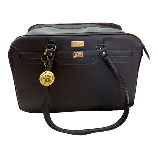 Bolsa Elegance - Marrom - Quadrada - Tam G