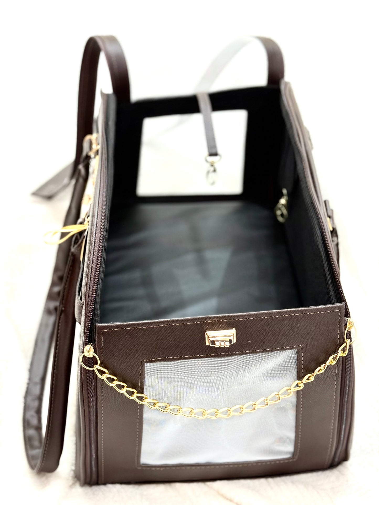 Bolsa Tuttores Elegance - Marrom - Redonda - Tam M