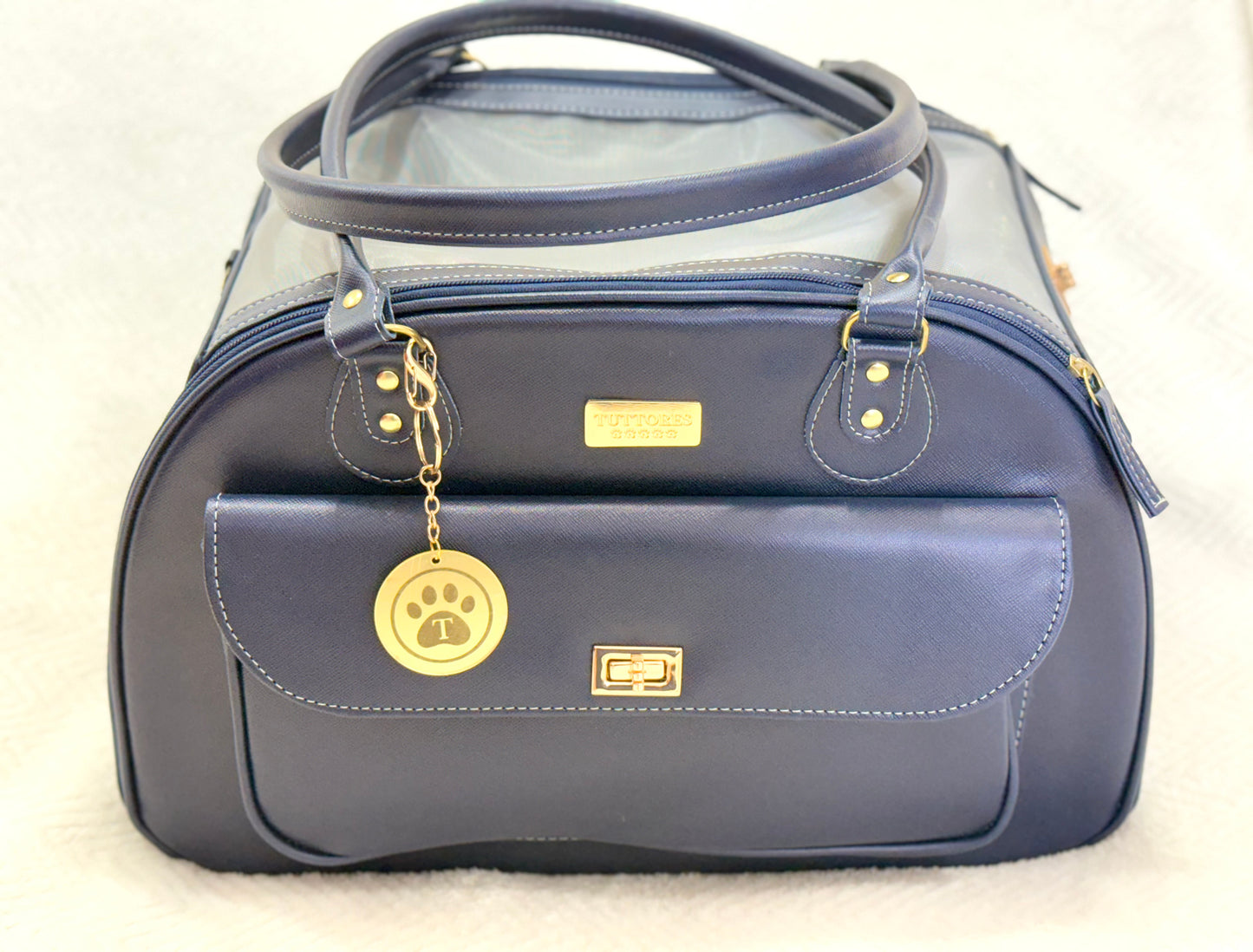 Bolsa Tuttores Elegance - Azul - Tamanho M - Redonda- Tam M