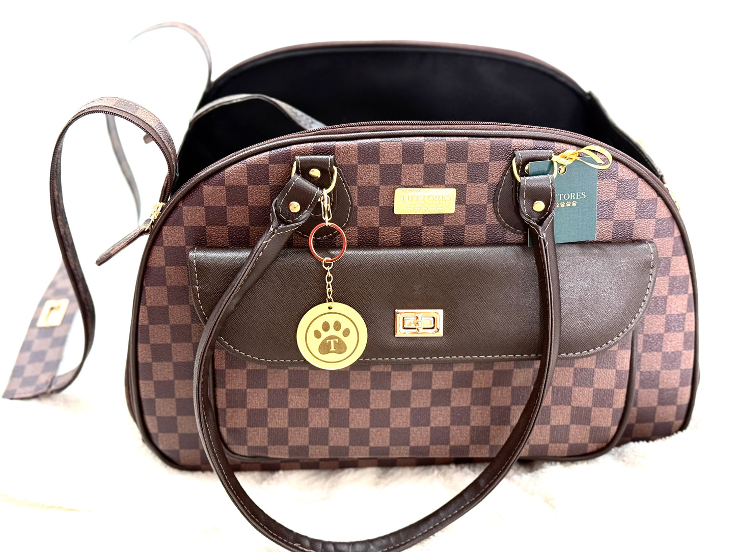 Bolsa Tuttores Signature - Marrom - Redonda - Tam M