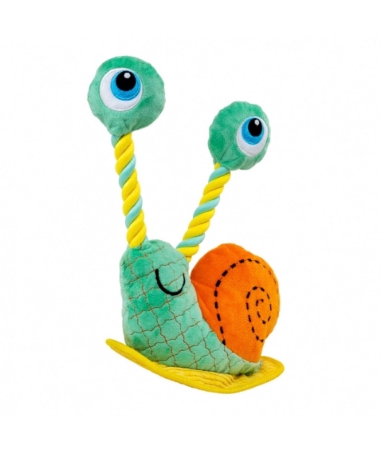 Brinquedo de Pelúcia Interativo Kong Bendeez Snail - Caracol - Tam G