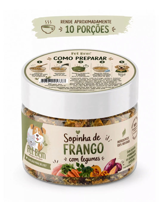 Sopinha Frango com Legumes Desidratado - Cães e Gatos