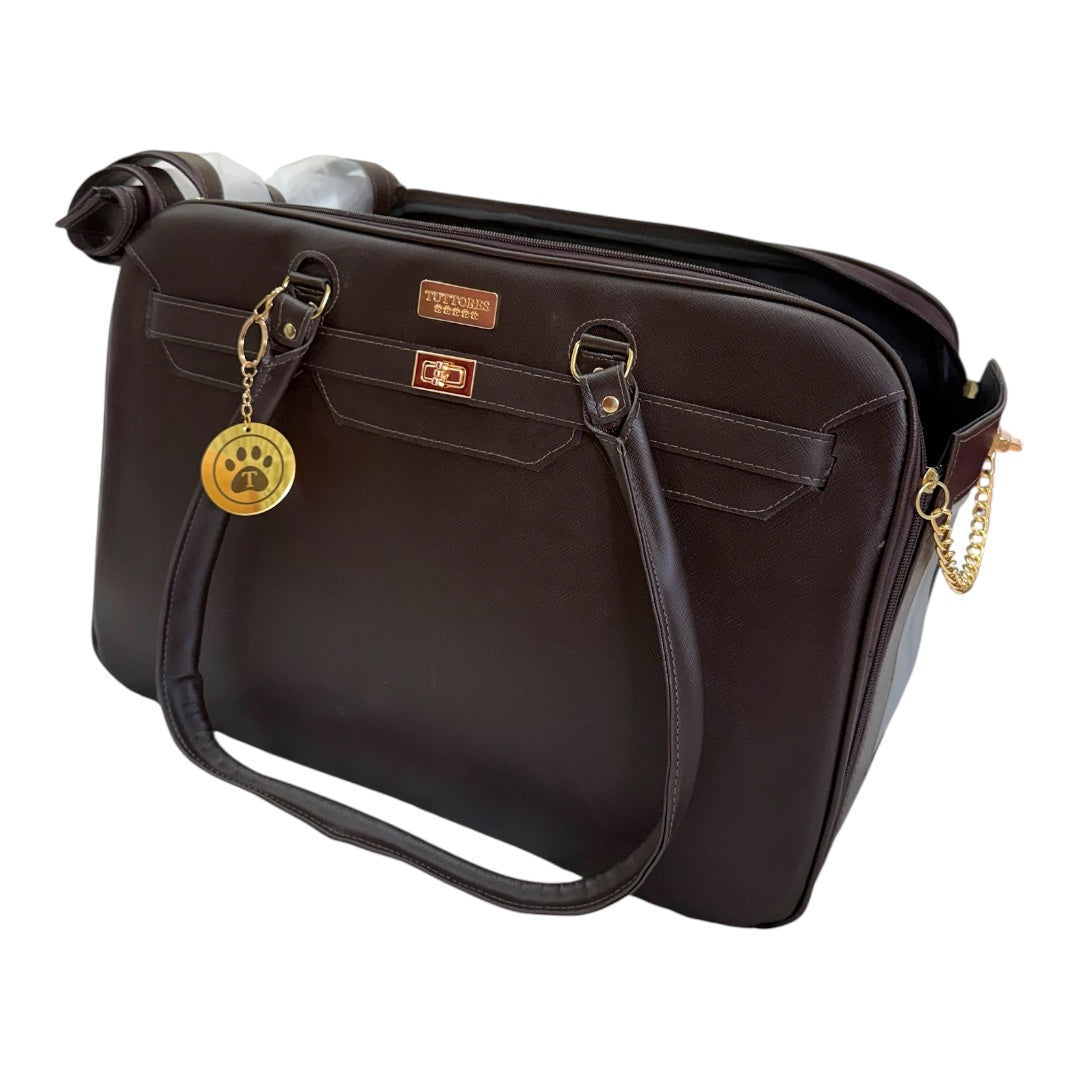 Bolsa - Marrom - Quadrada - Tam M