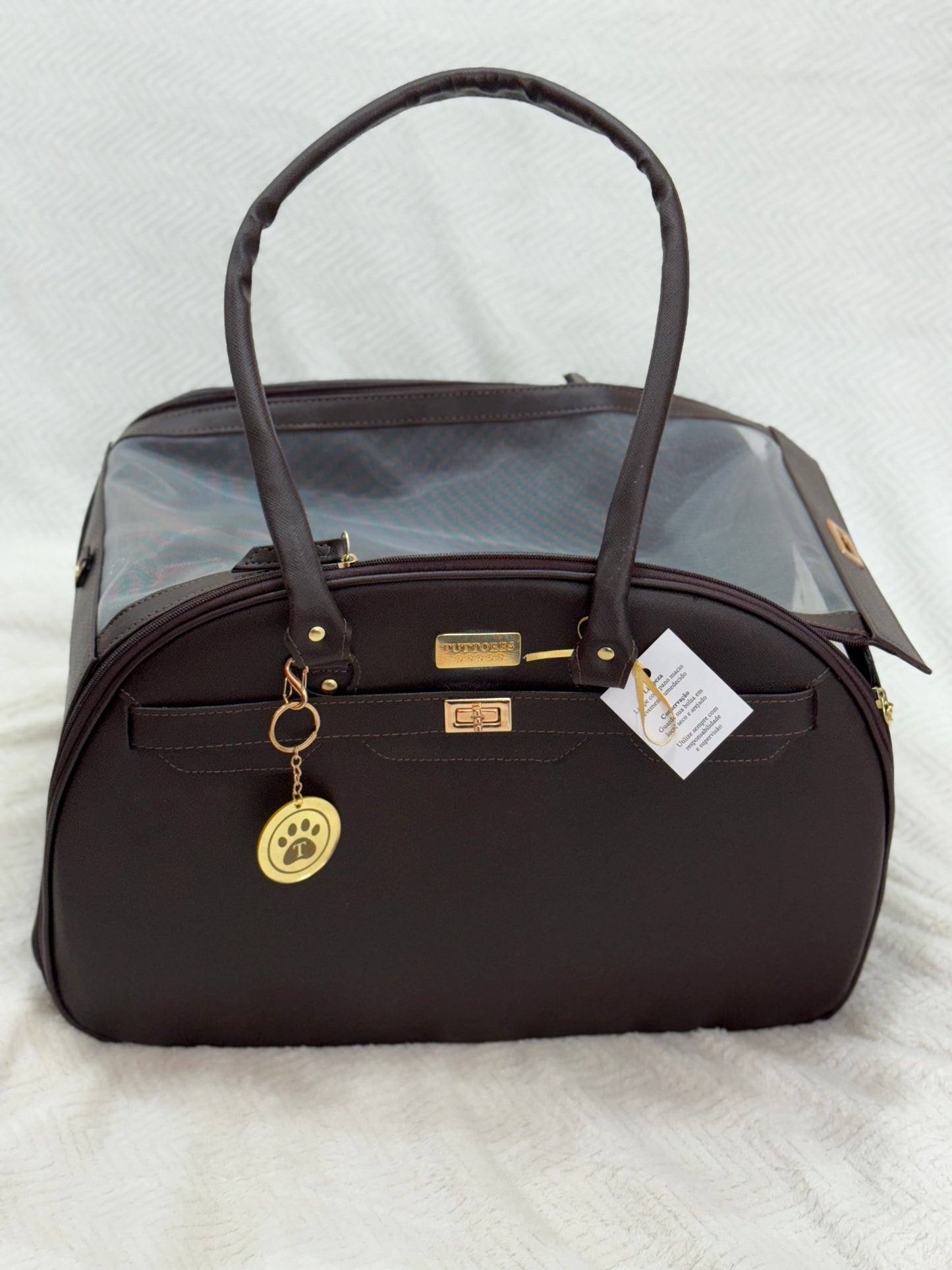 Bolsa Tuttores Elegance - Marrom - Redonda - Tam M