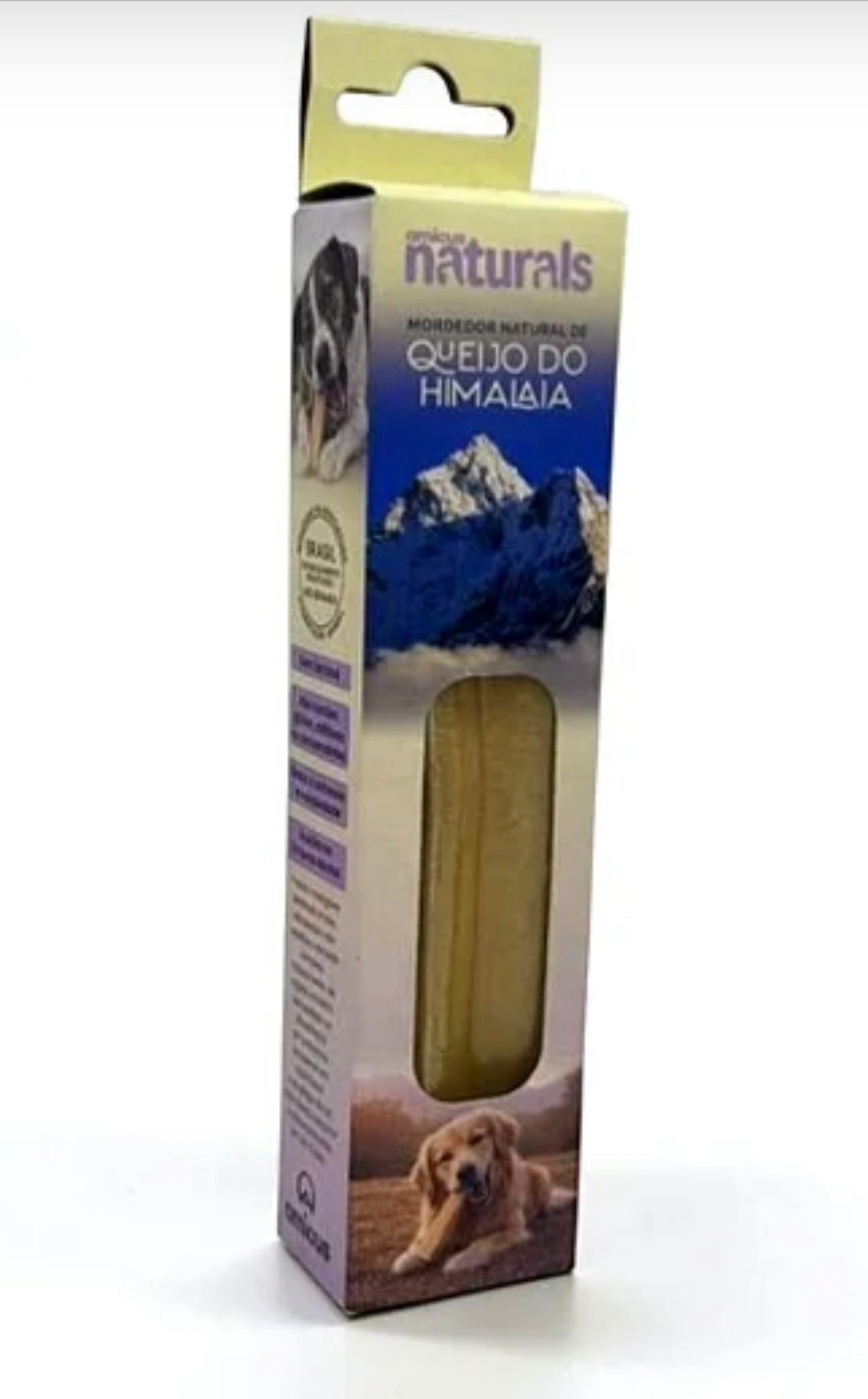 Chhurpi Mordedor Natural para Cães - Queijo de Yak do Himalaia 1 unidade de 100 g Tam G