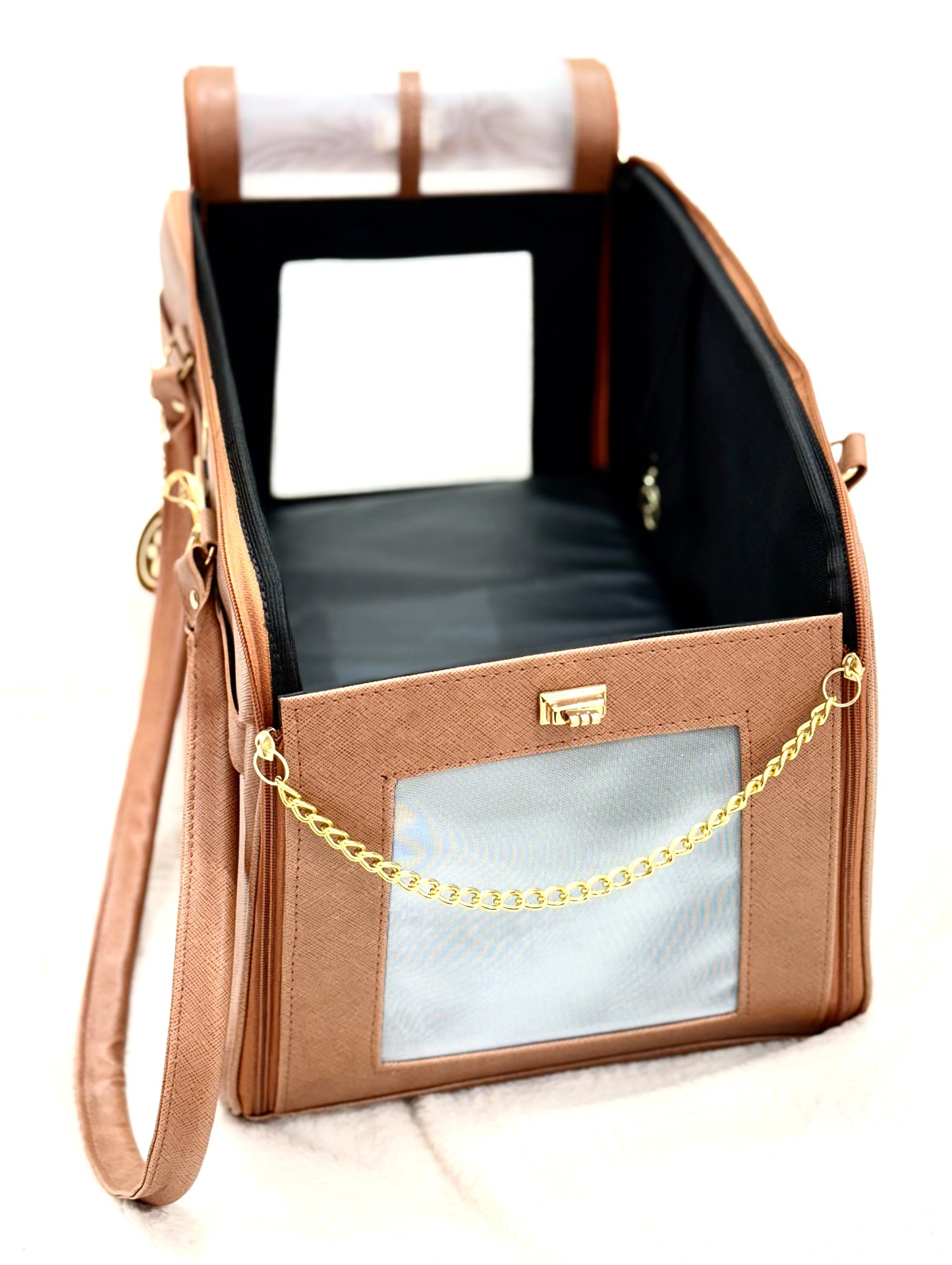 Bolsa Tuttores Elegance – Caramelo - Quadrada - Tam M