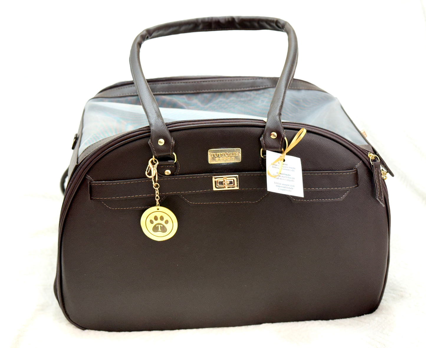 Bolsa Tuttores Elegance - Marrom - Redonda - Tam M