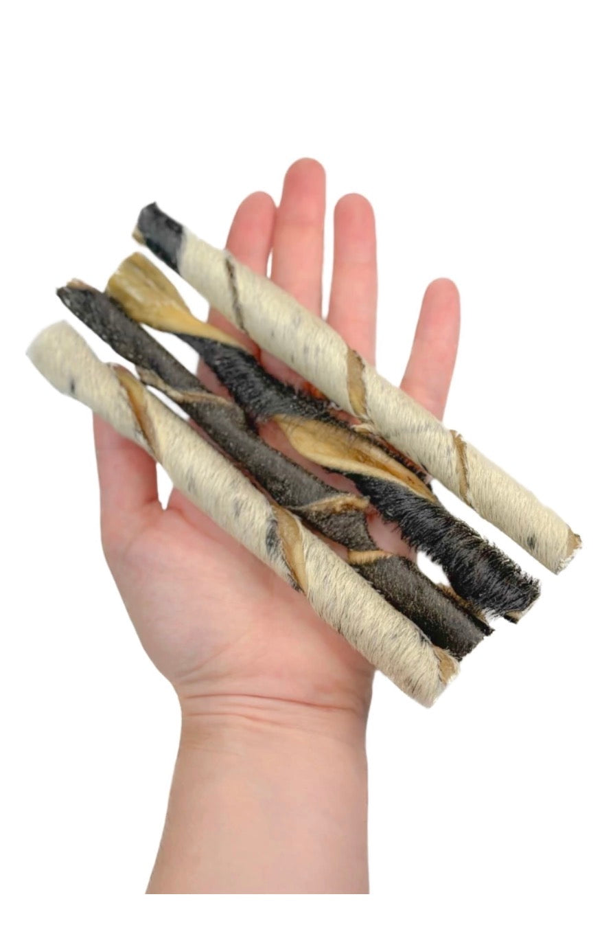 Mordedor Natural Stickos De Pele Bovina - 10UN - LUV