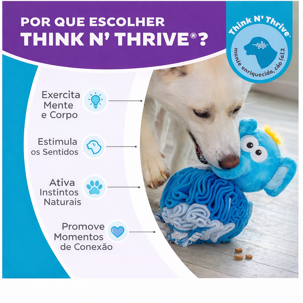 Brinquedo de fuçar para Enriquecimento Ambiental - Stuff’n Snuffle – Outward Hound - Elefante