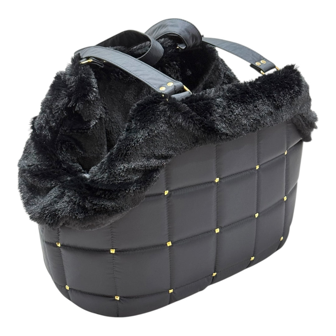 Bolsa de Passeio Modelo Venêto – Cor Preta – Tam M – Acompanha Manta Térmica Cor Preta
