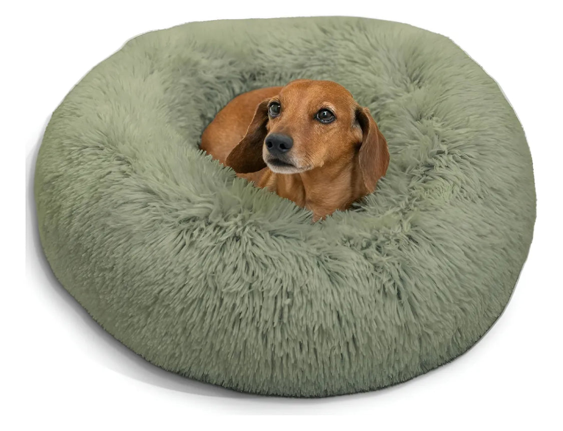 Cama Donut Felpuda - Outward Hound - Tam P - Verde Sage