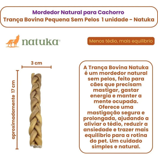Mordedor Natural - Trança SEM Pêlos - Tam P - Natuka