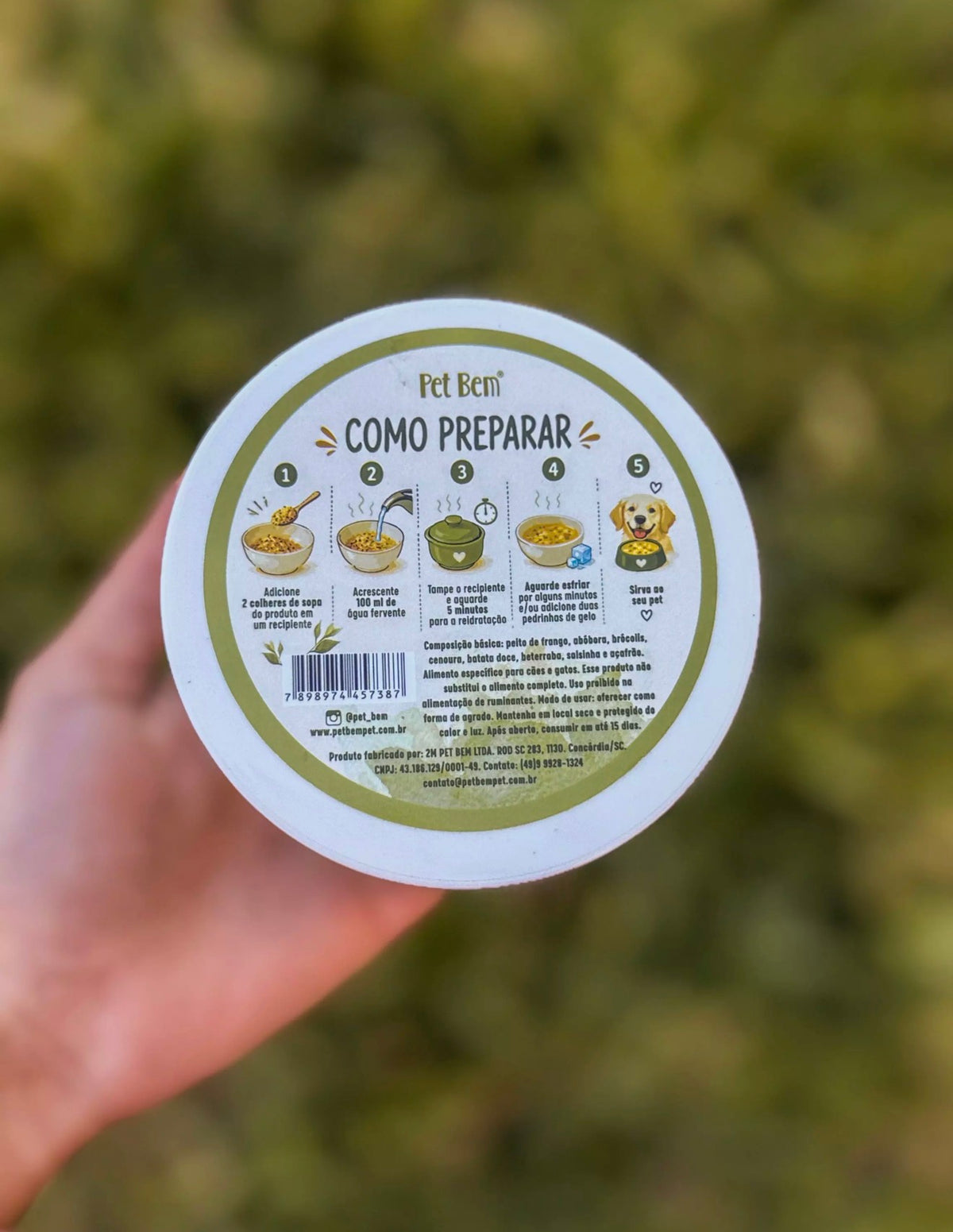 Sopinha Frango com Legumes Desidratado - Cães e Gatos