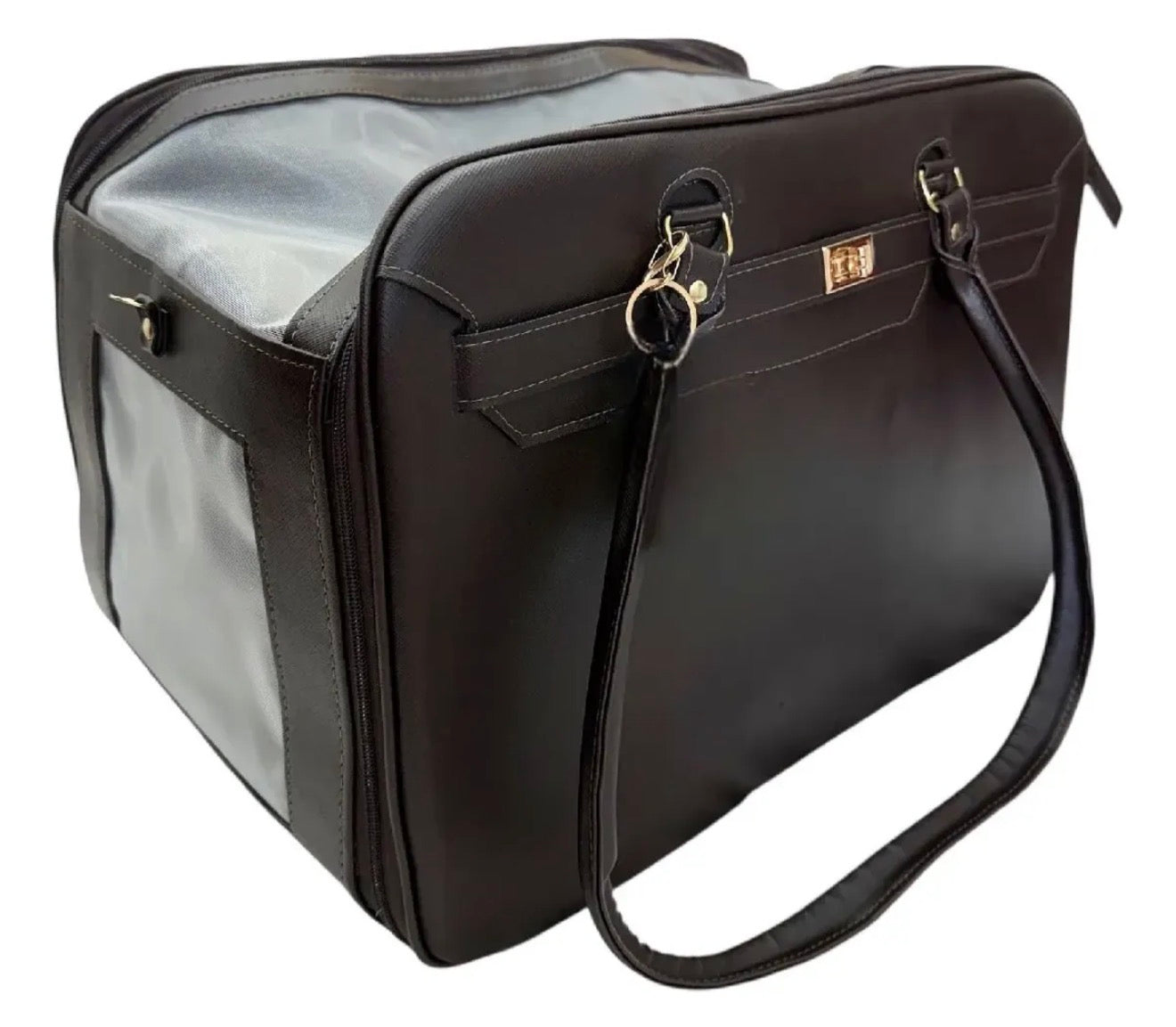 Bolsa - Marrom - Quadrada - Tam M