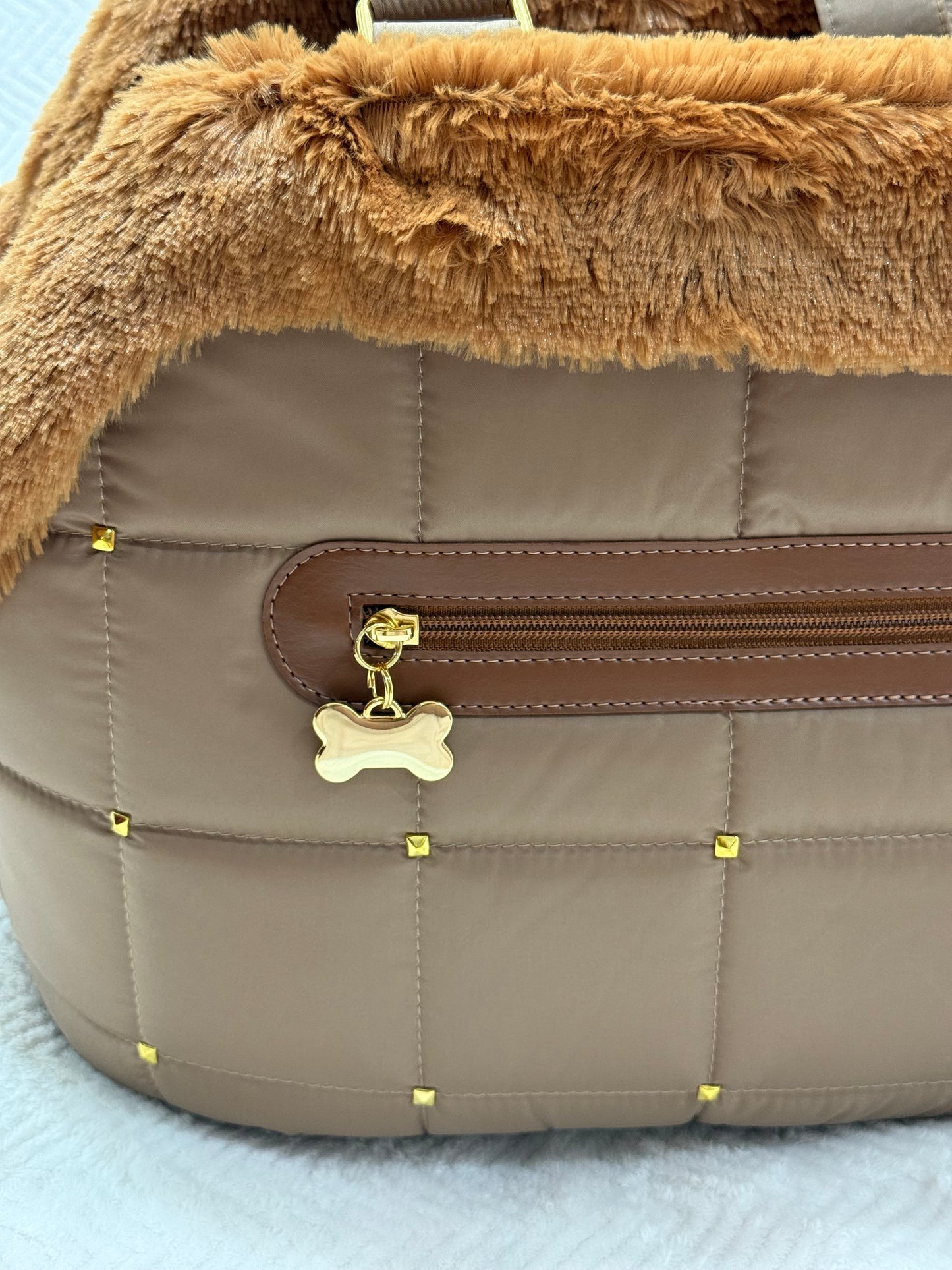 Bolsa de Passeio Modelo Venêto – Cor Caramelo – Tam P – Acompanha Manta Térmica Cor Caramelo