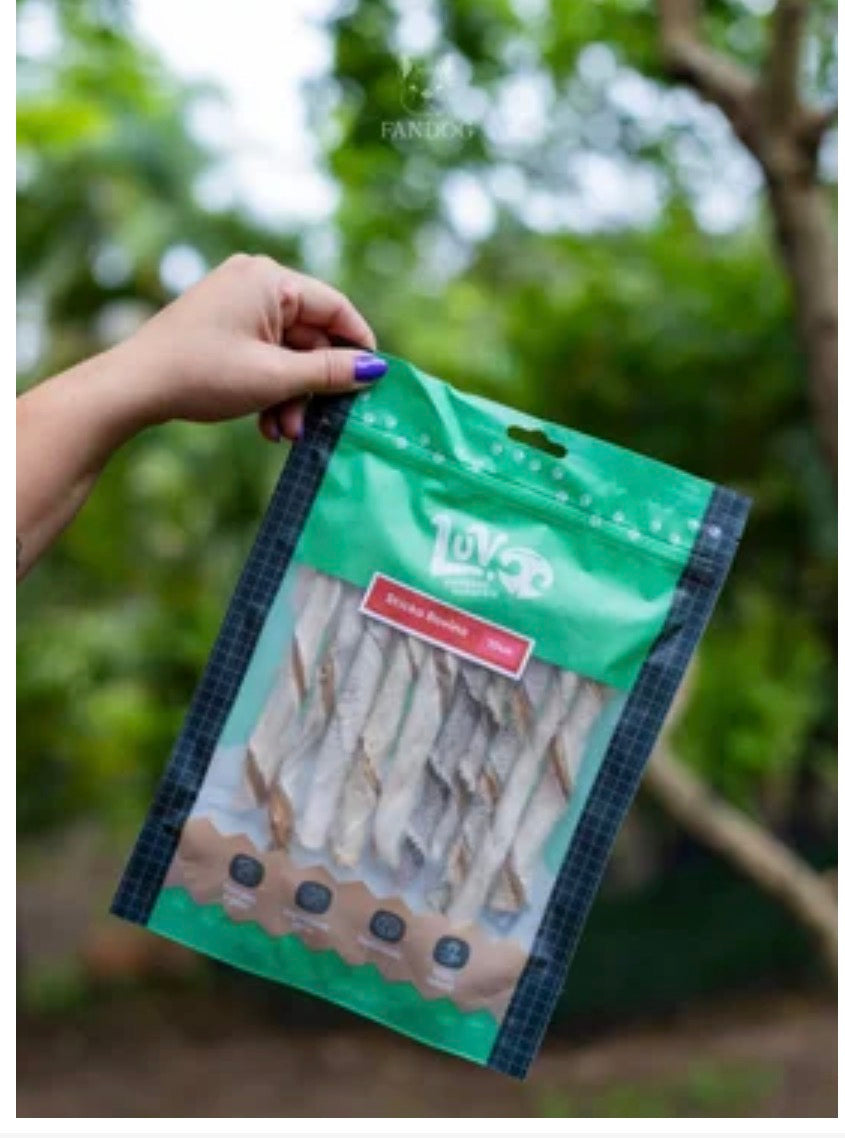 Mordedor Natural Stickos De Pele Bovina - 10UN - LUV