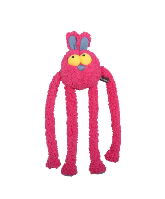 Brinquedo Interativo Coelho Puxa Puxa - Rosa - QMonster