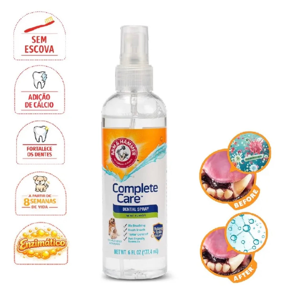 ARM & HAMMER Complete Care Spray Bucal Enzimático 177,4mls