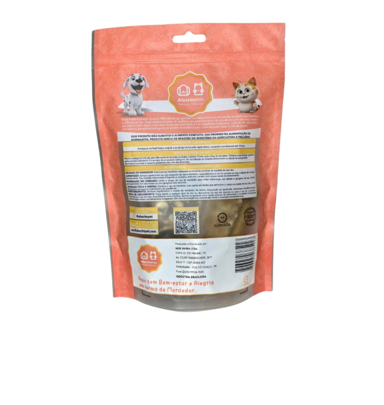 Mordedor Natural - Rosquinha Mineira - 4 Un - Alecrim Pet