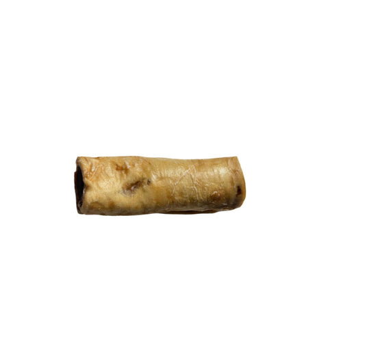 Mordedor Natural Rocambole Mineiro Miúdo - Couro Bovino Enrolado e Desidratado - Tam M - Alecrim Pet
