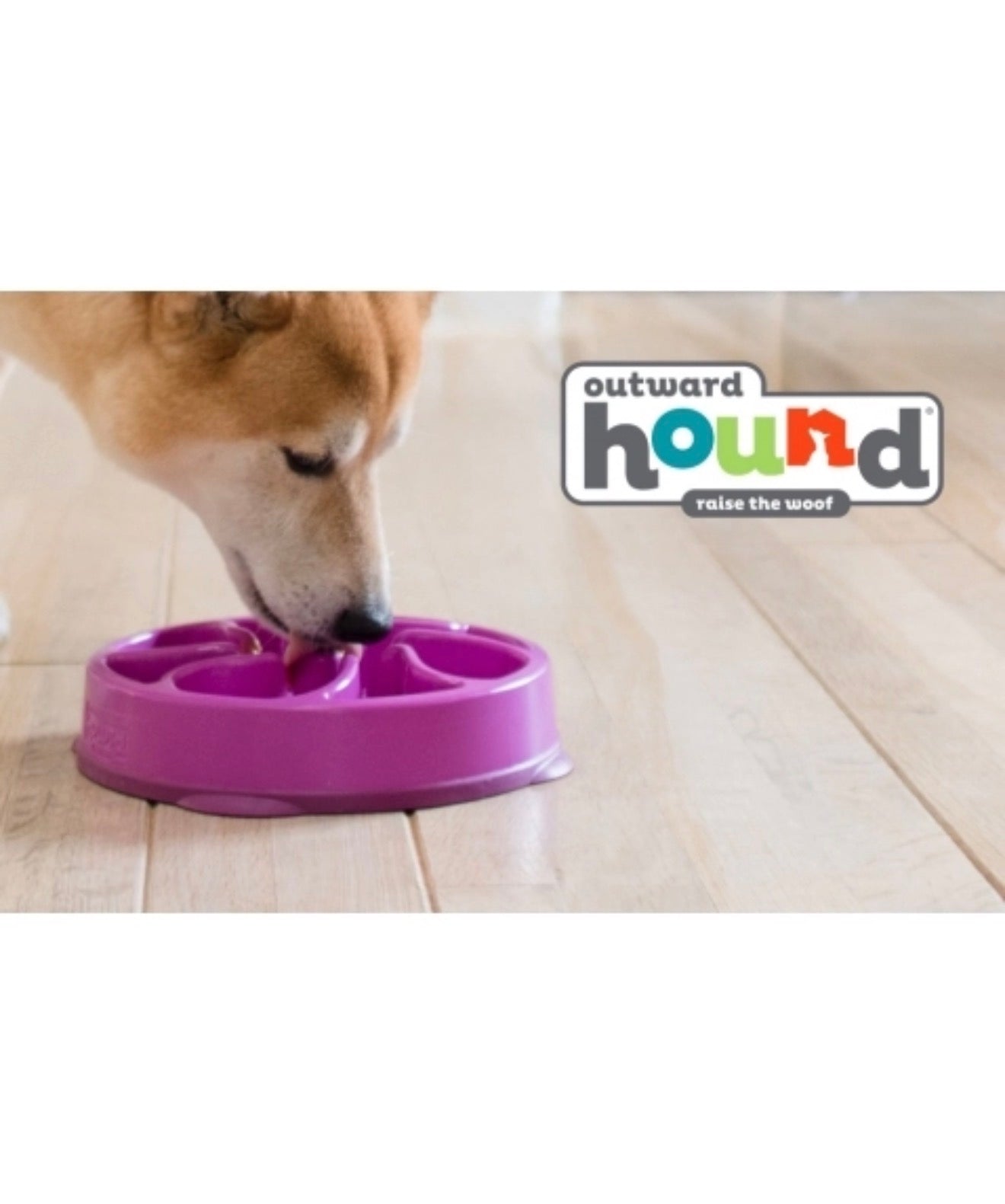 Comedouro Lento Fun Feeder - Outward Hound - Roxo - Tam P