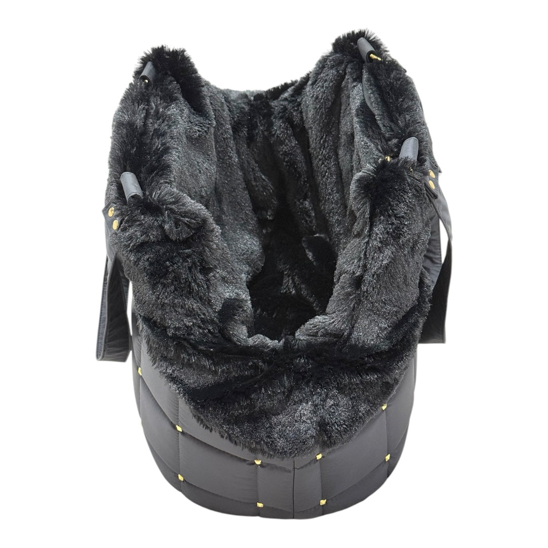 Bolsa de Passeio Modelo Venêto – Cor Preta – Tam M – Acompanha Manta Térmica Cor Preta