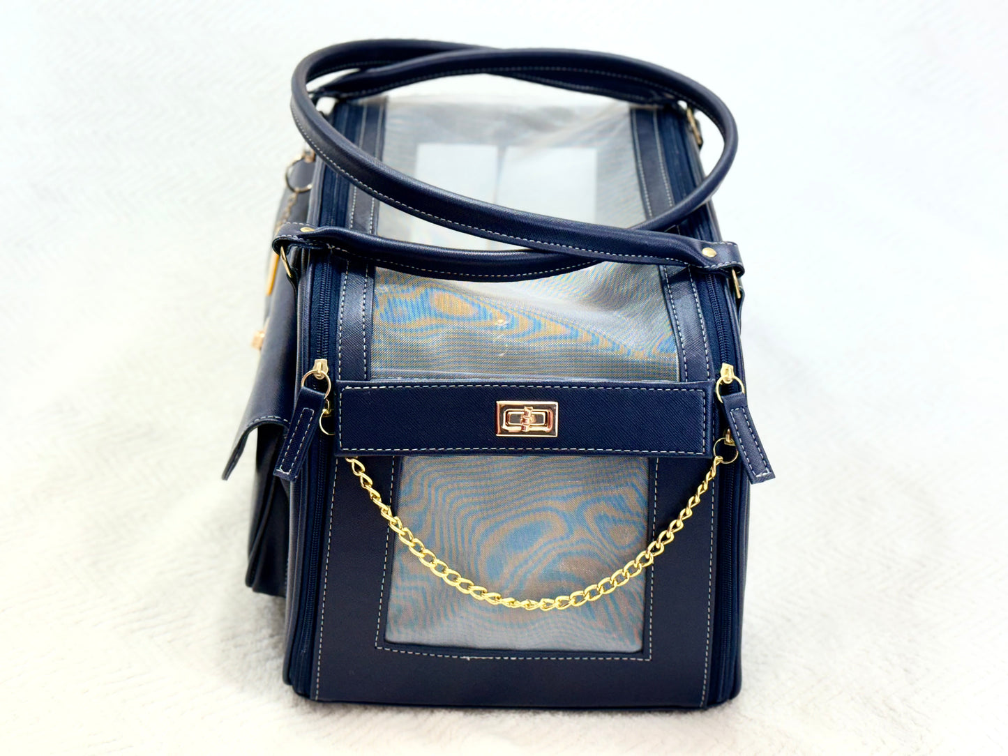 Bolsa Tuttores Elegance - Azul - Tamanho M - Redonda- Tam M