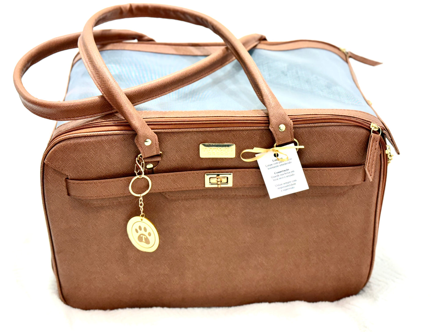Bolsa Tuttores Elegance – Caramelo - Quadrada - Tam M