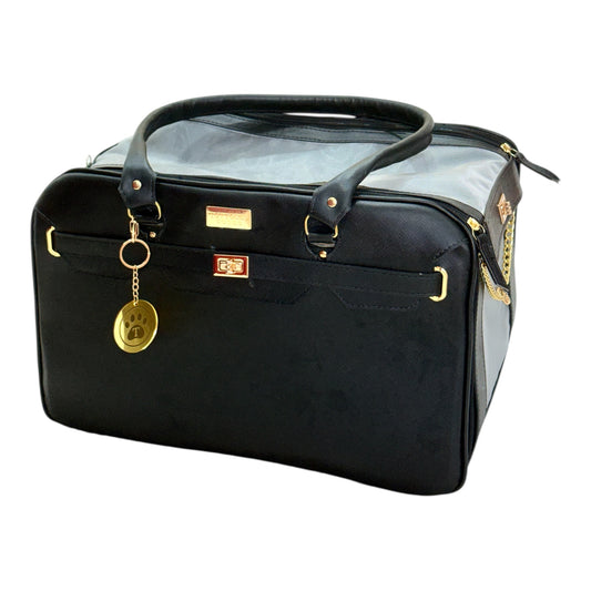 Bolsa Elegance - Preta - Quadrada - Tam G