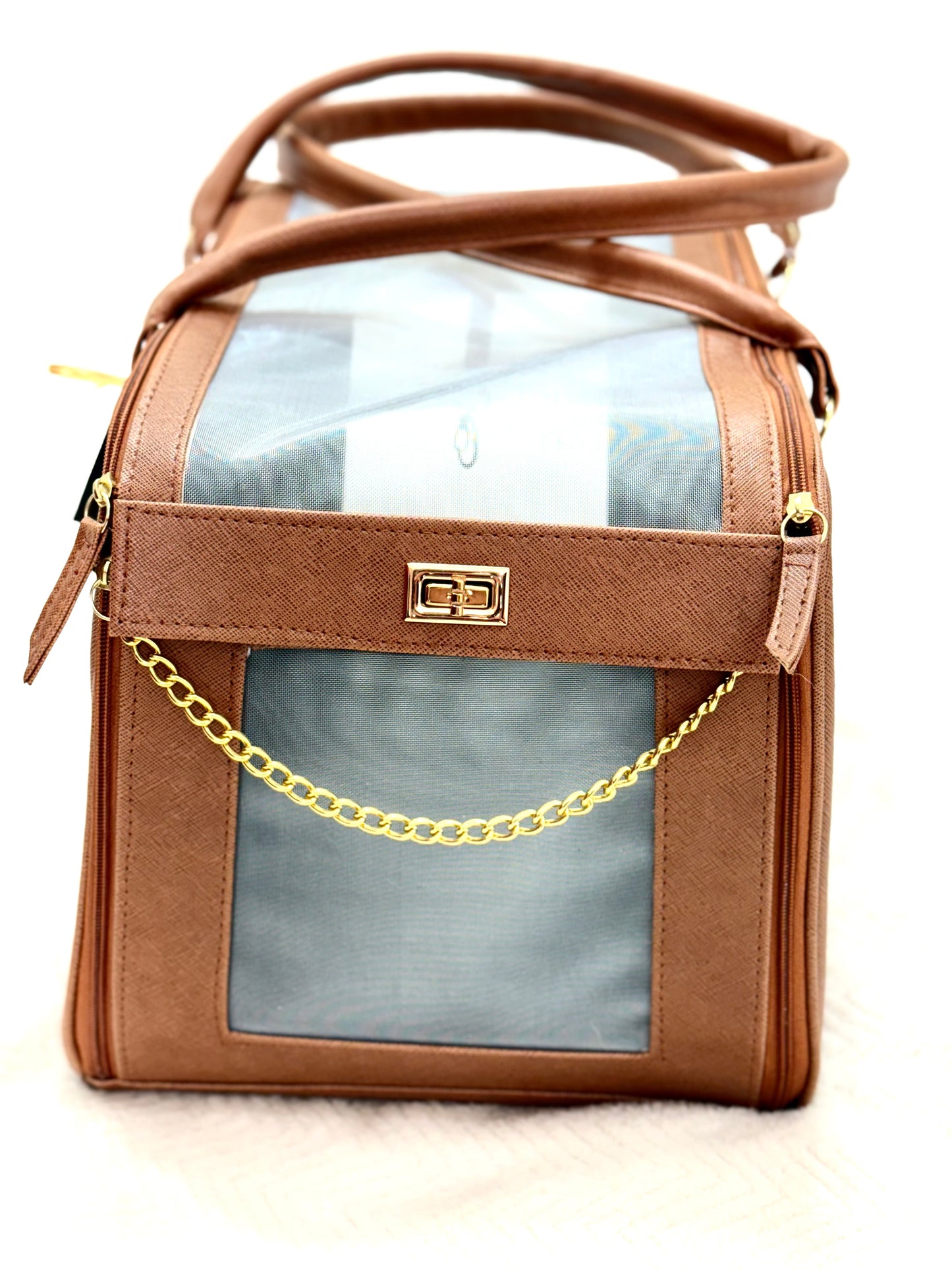 Bolsa Tuttores Elegance – Caramelo - Quadrada - Tam M