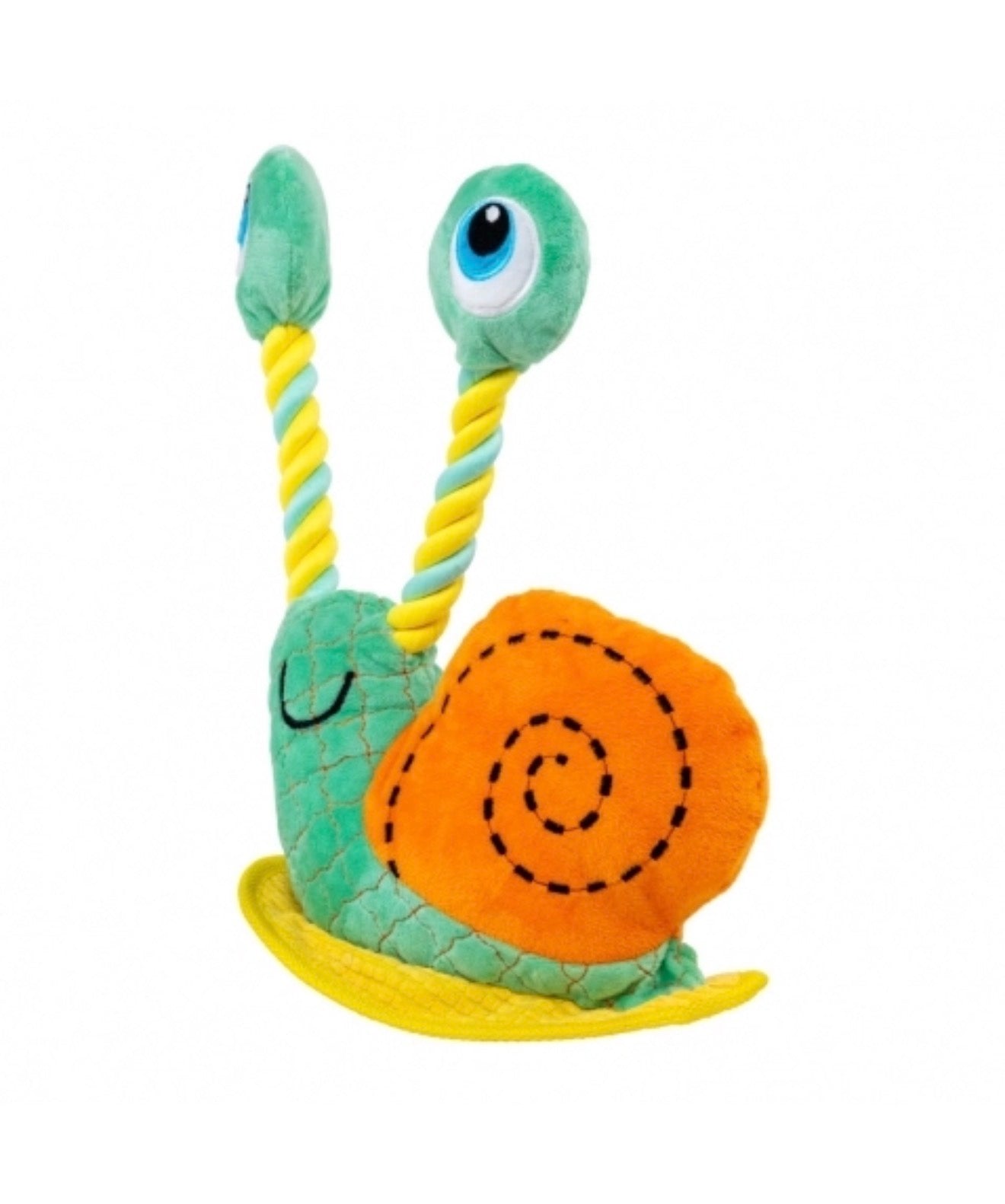 Brinquedo de Pelúcia Interativo Kong Bendeez Snail - Caracol - Tam G