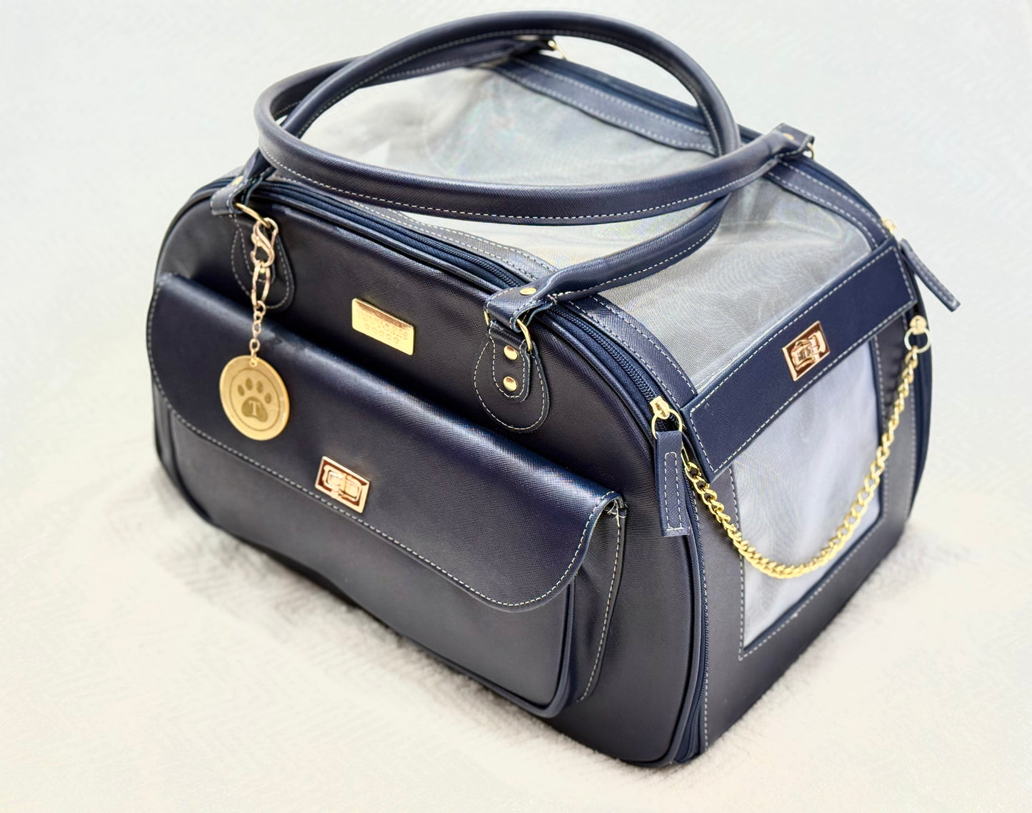 Bolsa Tuttores Elegance - Azul - Tamanho M - Redonda- Tam M