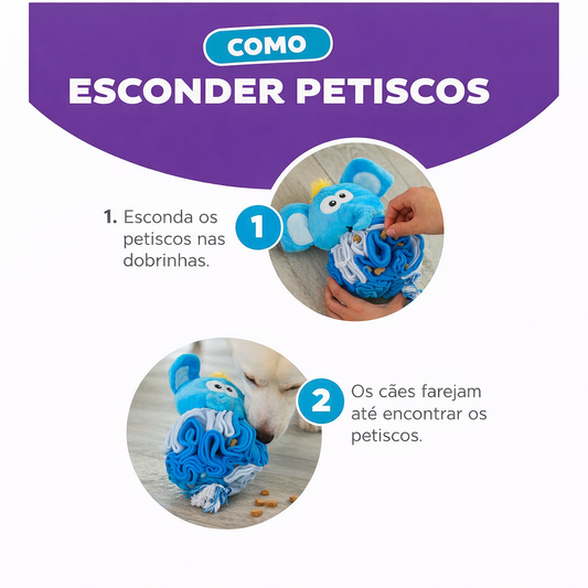Brinquedo de fuçar para Enriquecimento Ambiental - Stuff’n Snuffle – Outward Hound - Elefante