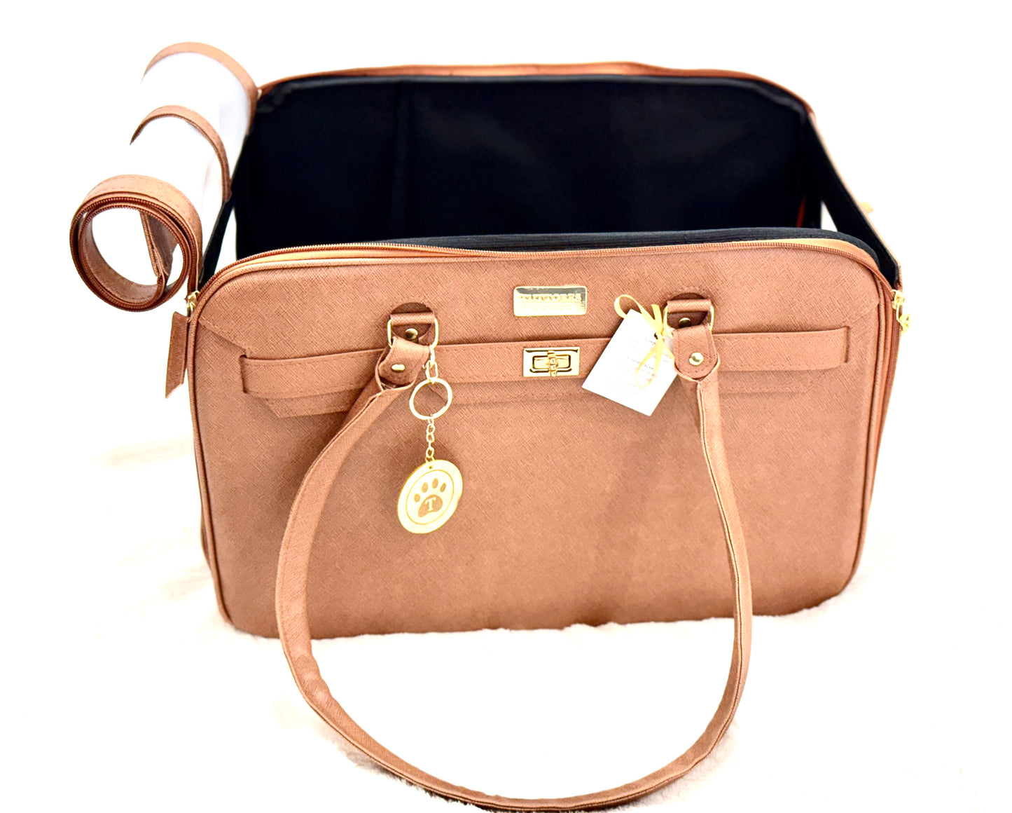 Bolsa Tuttores Elegance – Caramelo - Quadrada - Tam M