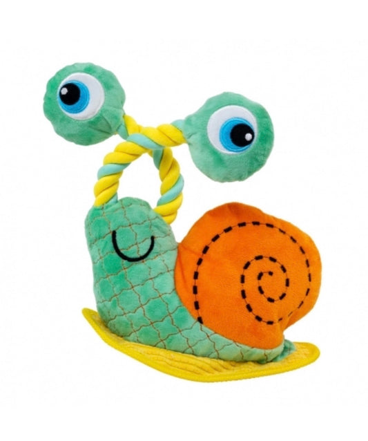 Brinquedo de Pelúcia Interativo Kong Bendeez Snail - Caracol - Tam G
